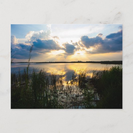 Carte Postale Coucher de soleil de Virginia Beach (Devant)