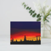 Carte Postale Coucher de soleil de Yellowstone (Debout devant)
