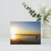 Carte Postale Coucher de soleil de Zanzibar (Debout devant)