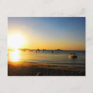 Carte Postale Coucher de soleil de Zanzibar