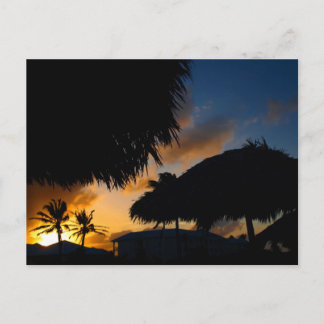 Carte Postale Coucher de soleil des Caraïbes 2