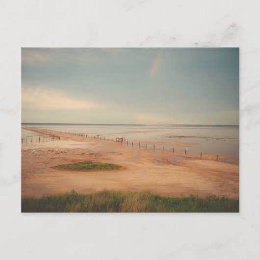 Carte Postale Coucher de soleil des grandes plaines de sel (Devant)