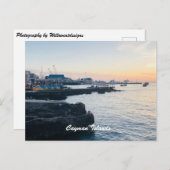 Carte postale "Coucher de soleil des îles Caïmans" (Devant / Derrière)