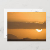 Carte Postale Coucher de soleil d'Hawaï (Devant / Derrière)