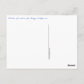 Carte Postale Coucher de soleil d'hiver de San Diego (Dos)