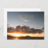 Carte Postale Coucher de soleil distant | République dominicaine (Devant / Derrière)