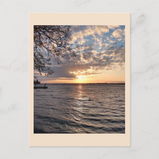 Carte Postale Coucher de soleil d'Ogdensburg (Devant)