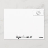 Carte Postale Coucher de soleil d'Ojai (Dos)