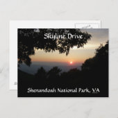 Carte Postale Coucher de soleil doux (Devant / Derrière)