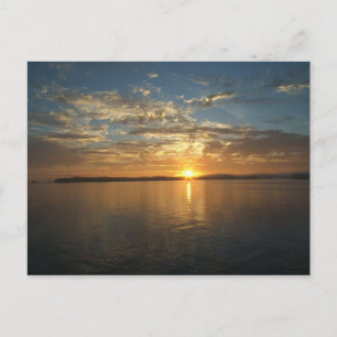 Carte Postale Coucher de soleil du golfe d'Alaska