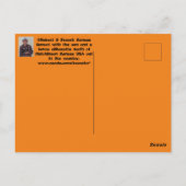 Carte Postale Coucher de soleil du Kansas avec une clôture de fe (Dos)