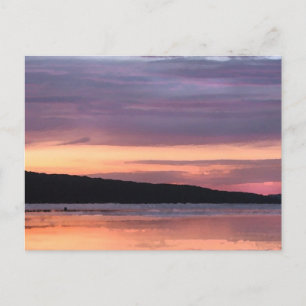 Carte Postale Coucher de soleil du lac Cayuga