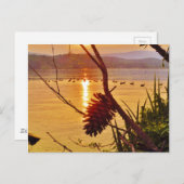 Carte Postale Coucher de soleil du lac Pinecone (Devant / Derrière)