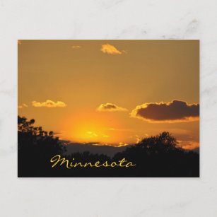 Carte Postale Coucher de soleil du Minnesota