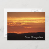 Carte Postale Coucher de soleil du New Hampshire (Devant / Derrière)
