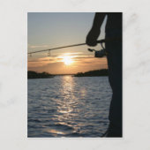 Carte Postale Coucher de soleil du pêcheur (Devant)