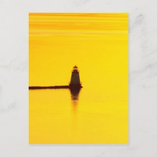 Carte Postale Coucher de soleil du phare
