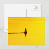 Carte Postale Coucher de soleil du phare (Devant / Derrière)