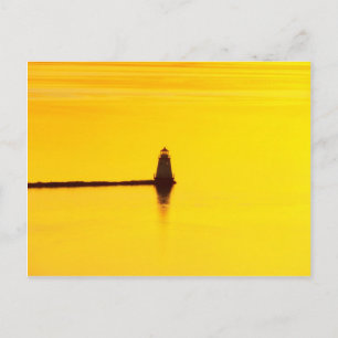 Carte Postale Coucher de soleil du phare