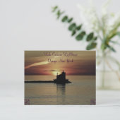 Carte Postale Coucher de soleil du phare (Debout devant)