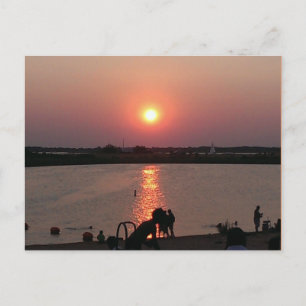Carte Postale Coucher de soleil du Texas sur le lac Lewisville