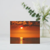 Carte Postale Coucher de soleil du Vorarlberg au lac de Constanc (Debout devant)