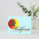 Carte Postale Coucher de soleil en Californie (Debout devant)