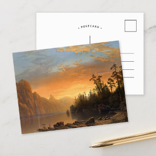 Carte Postale Coucher de soleil en Californie   Albert Bierstadt