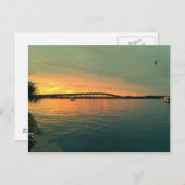 Carte Postale Coucher de soleil en Floride (Devant / Derrière)