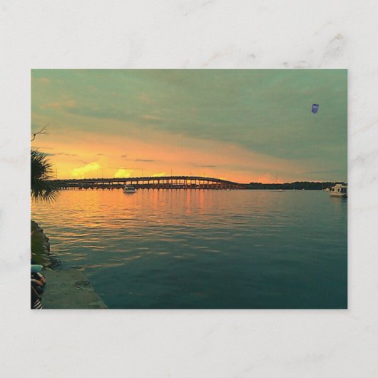 Carte Postale Coucher de soleil en Floride (Devant)