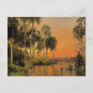 Carte Postale Coucher de soleil en Floride par Hermann Herzog