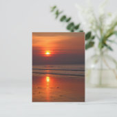 Carte Postale Coucher de soleil en Irlande - Mer d'Irlande - Car (Debout devant)