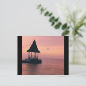 Carte Postale Coucher de soleil en Jamaïque (Debout devant)