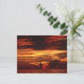 Carte Postale Coucher de soleil en mer (Debout devant)