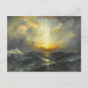 Carte Postale Coucher de soleil en mer - 1906