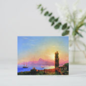 Carte Postale Coucher de soleil en mer, art de Ivan Aivazovsky (Debout devant)