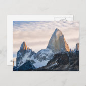 Carte Postale Coucher De Soleil Et Nuages Sur Le Mont Fitzroy (Devant / Derrière)