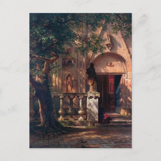 Carte Postale Coucher de soleil et ombre par Albert Bierstadt (Devant)