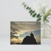 Carte Postale "Coucher de soleil fou"- Biarritz (Debout devant)