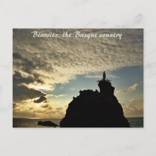 Carte Postale "Coucher de soleil fou"- Biarritz