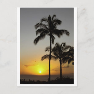 Carte Postale Coucher de soleil hawaïen