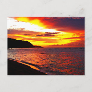 Carte Postale Coucher de soleil hawaïen