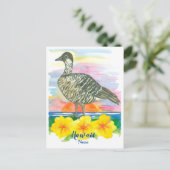 Carte Postale Coucher de soleil Hawaii State Bird Nene (Debout devant)