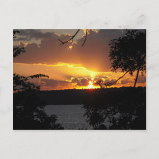 Carte Postale Coucher de soleil - Lac Truman