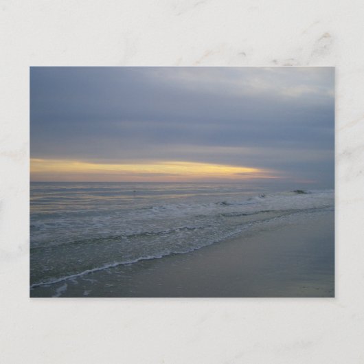 Carte Postale Coucher de soleil le long du rivage (Devant)