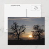 Carte Postale Coucher de soleil Lincolnshire (Devant / Derrière)