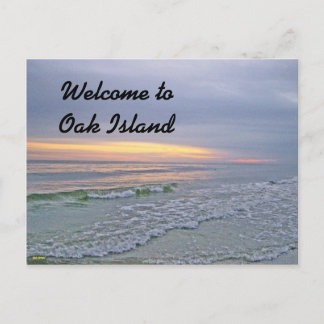 Carte Postale Coucher de soleil magnifique le long d'Oak Island