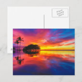 Carte Postale Coucher de soleil majestueux | Wailea Beach, Maui, (Devant / Derrière)