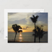 Carte Postale Coucher de soleil Maui 2 (Devant / Derrière)