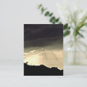 Carte Postale Coucher de soleil noir et blanc (Debout devant)